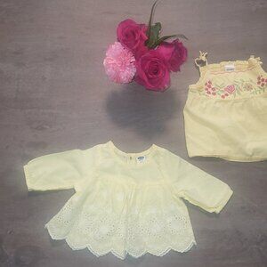 0-3 Month Lot of 3 : Yellow Infant Tops